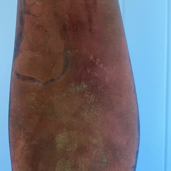 Vintage A. Ravid NY Copper and Leather Belt size M/L - Picture 4 of 10